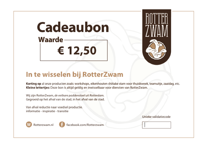 Cadeaubon RotterZwam